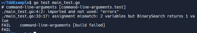 O teste falha, pois não existe o erro no código ainda